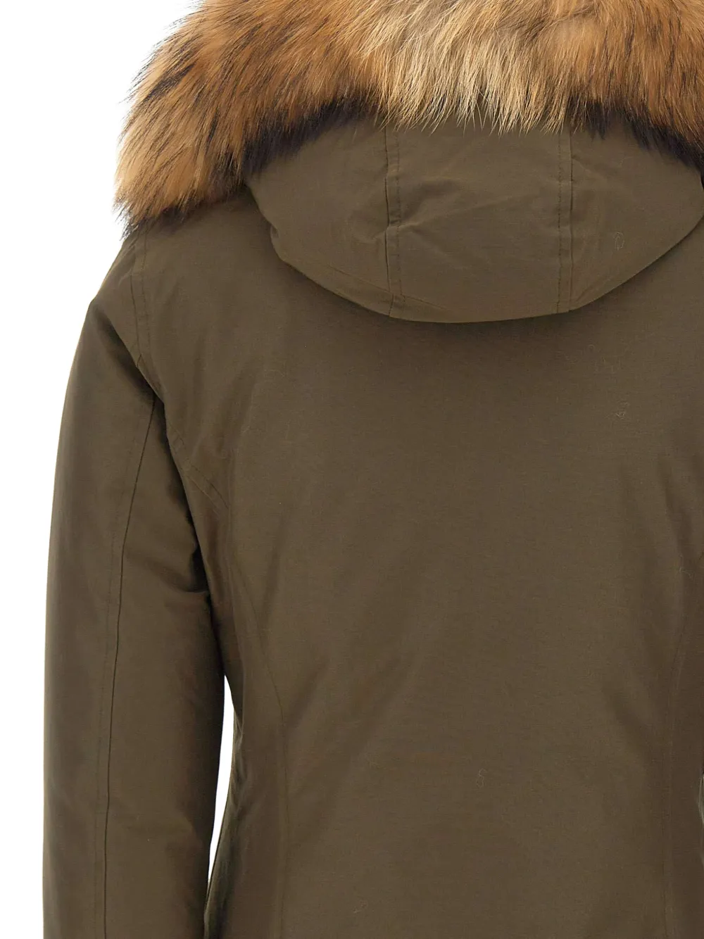 Woolrich Arctic Raccoon parka Groen