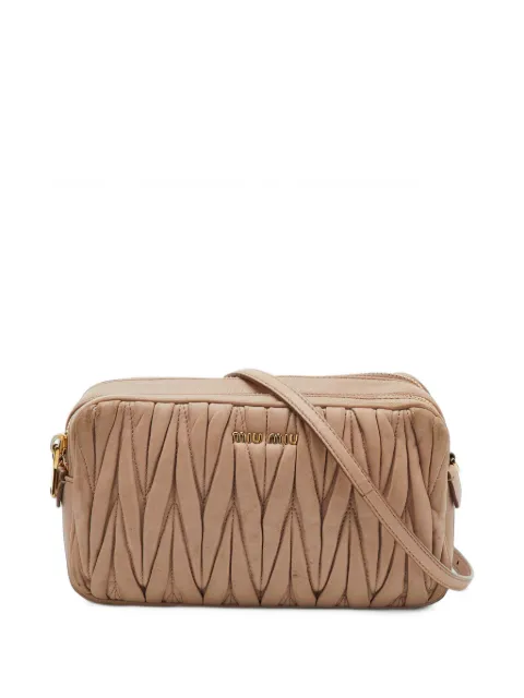 Miu Miu Pre-Owned Borsa a tracolla matelassé in pelle