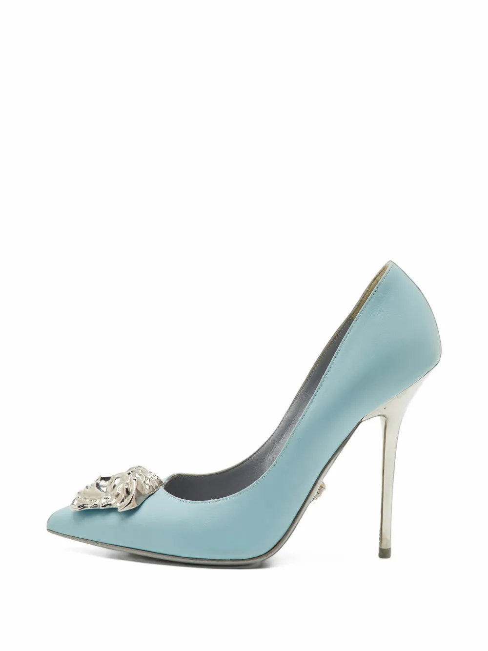Versace Pre-Owned Medusa pointed toe pumps - Blu