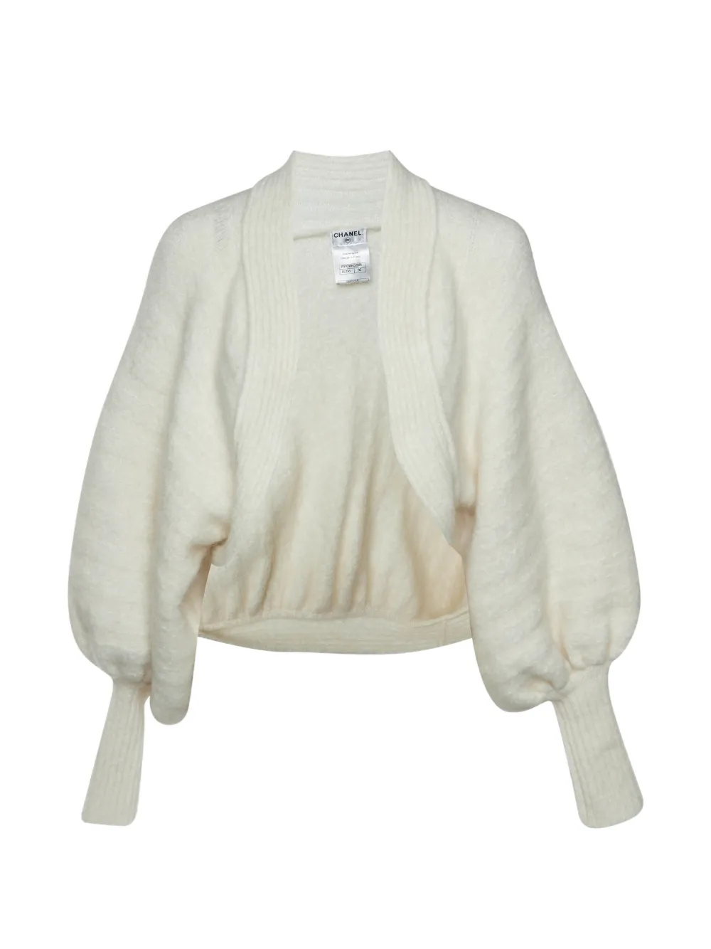 CHANEL Pre-Owned balloon-sleeve bolero cardigan - Weiß