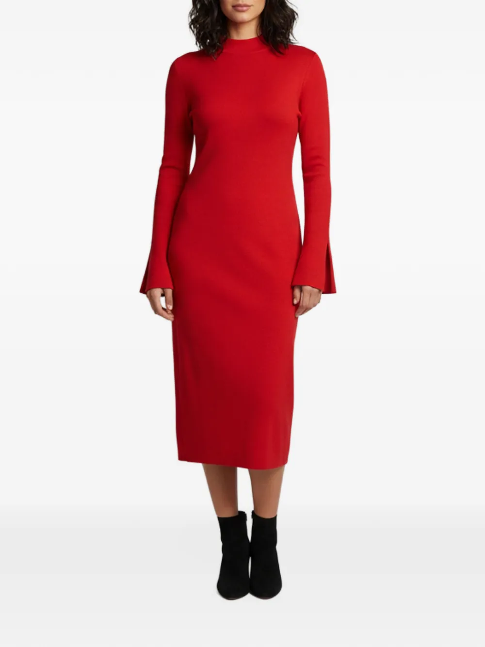 Solace London Ami flared-sleeve midi dress
