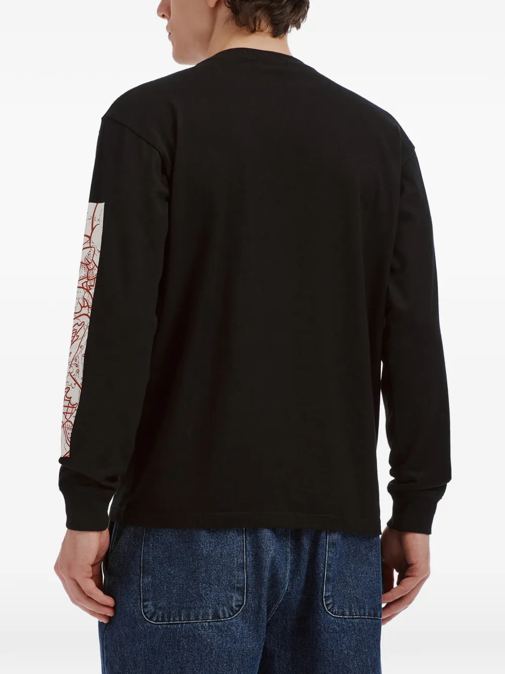 Undercover graphic-print long-sleeve T-shirt Zwart
