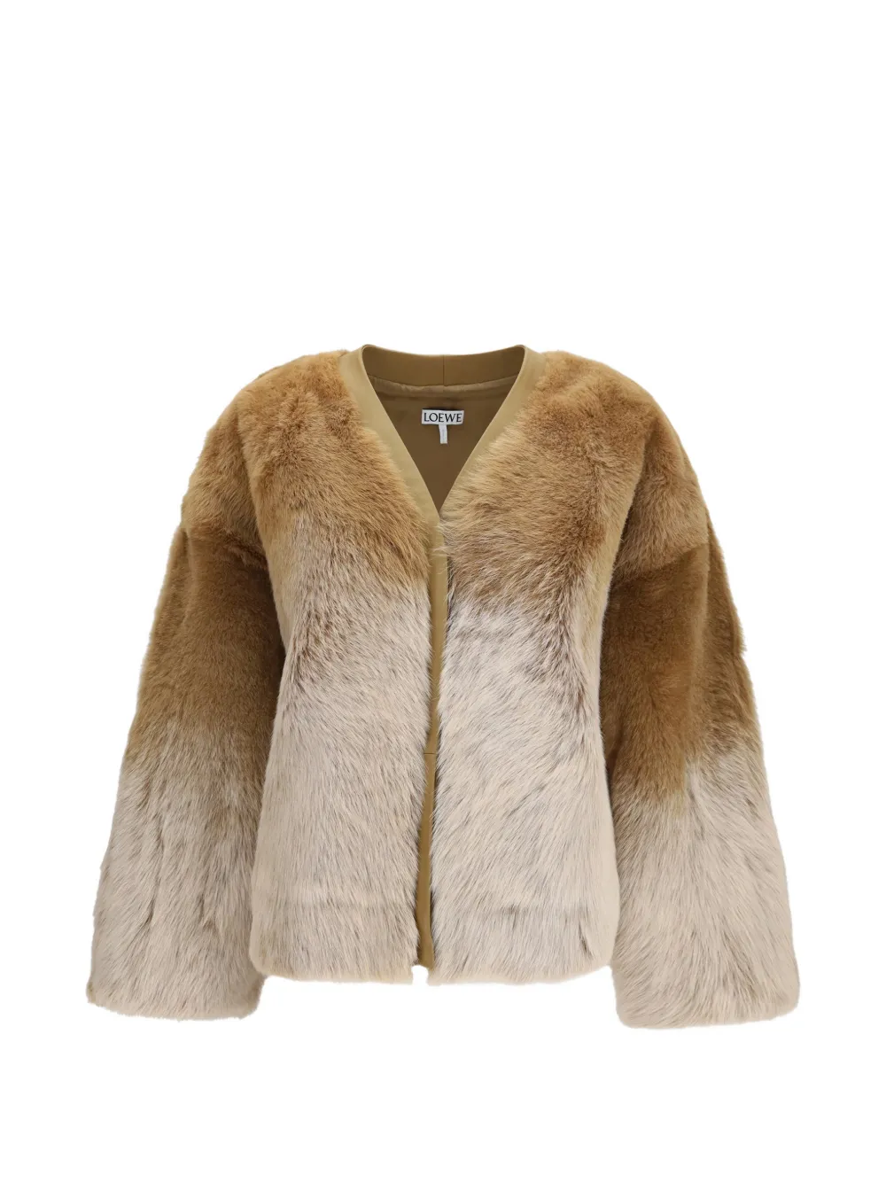 LOEWE cardigan in shearling Bruin