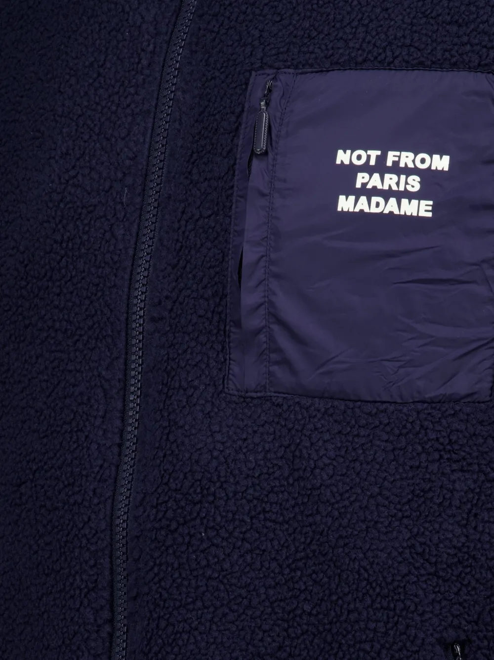 Drôle De Monsieur slogan jacket Blauw