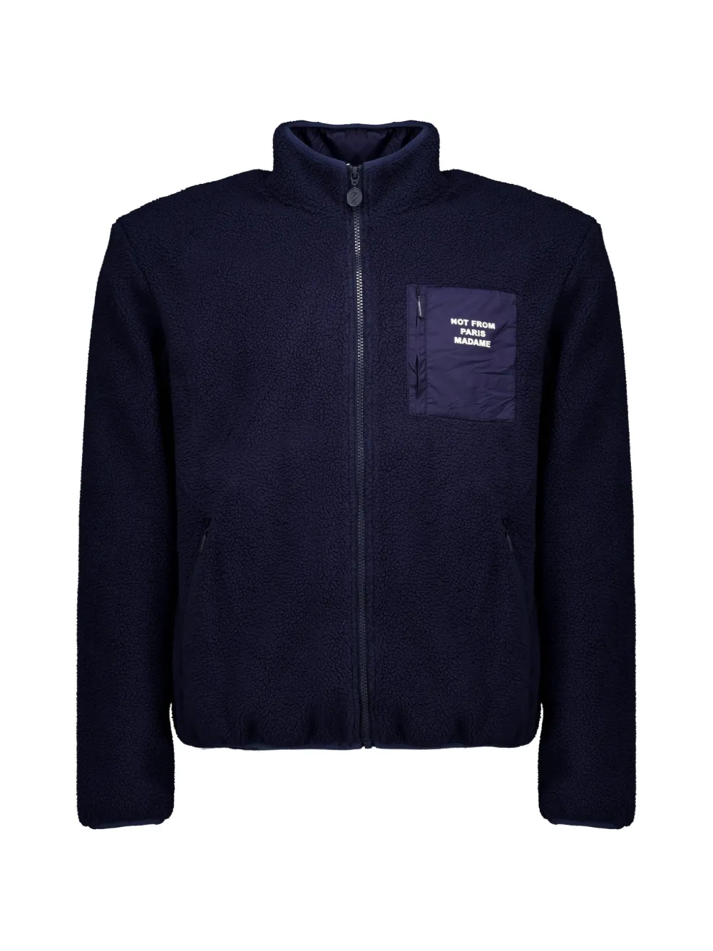Drôle De Monsieur slogan jacket Blauw