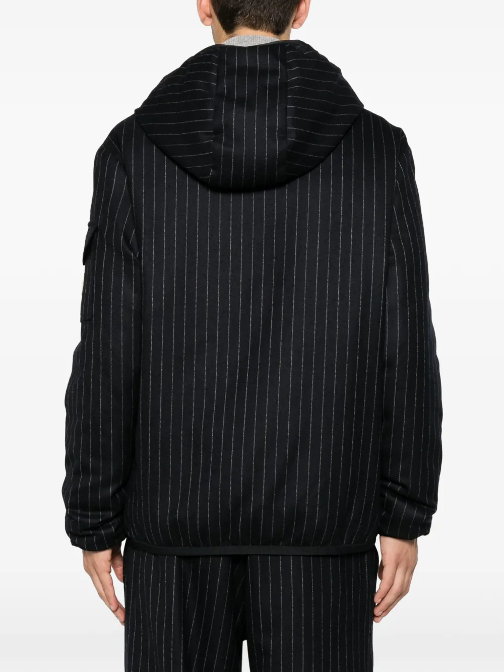 Moncler Ceze reversible hooded short jacket Blauw