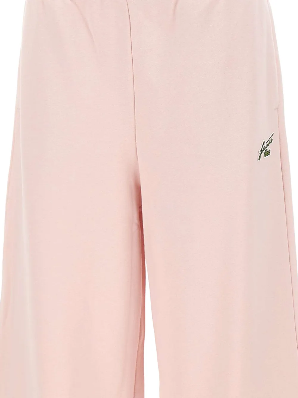 Lacoste flared fleece sweatpants Roze