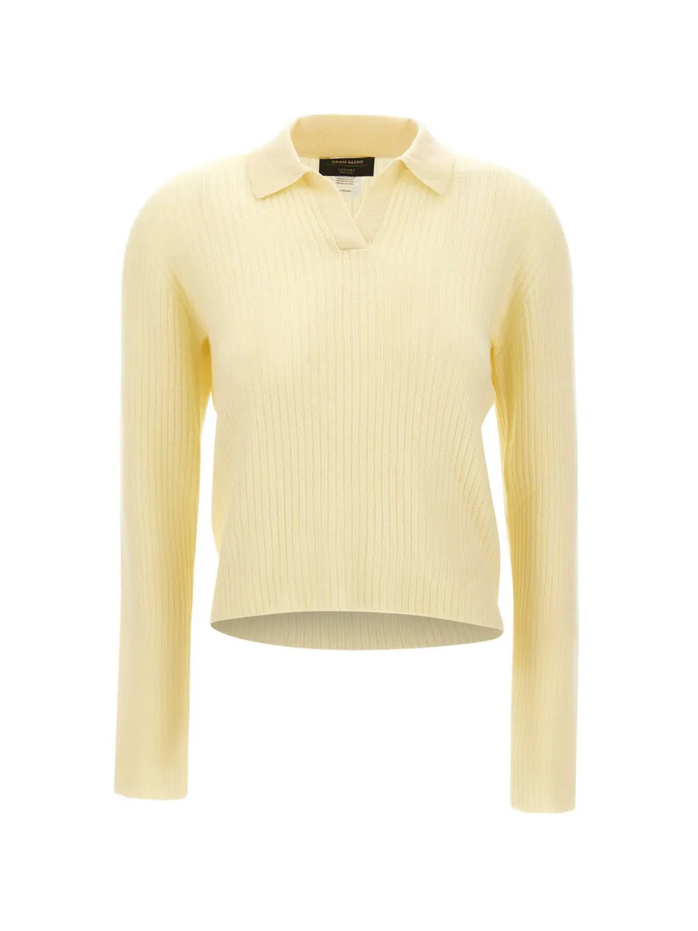 Gran Sasso ribbed-knit cashmere sweater - Giallo