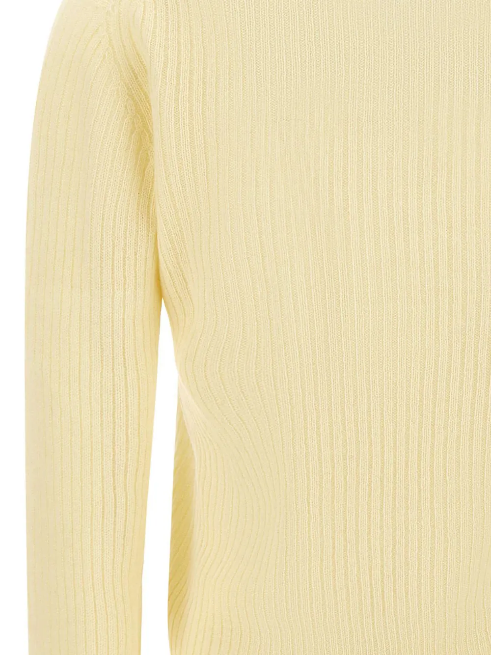 Gran Sasso ribbed-knit cashmere sweater Geel