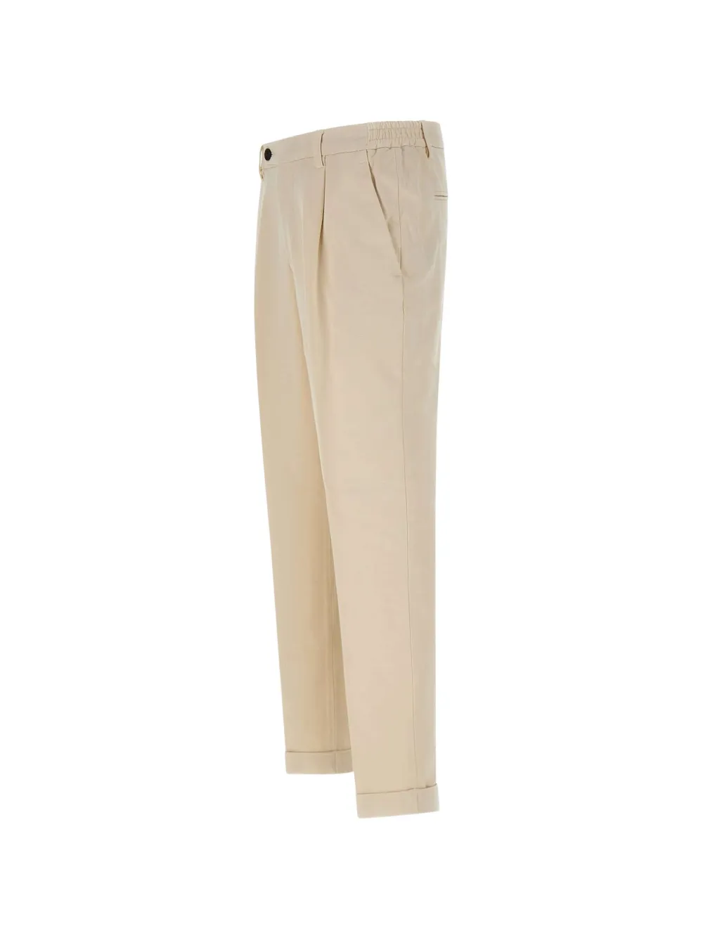 DEVORE Geplooide broek met cuffs Beige