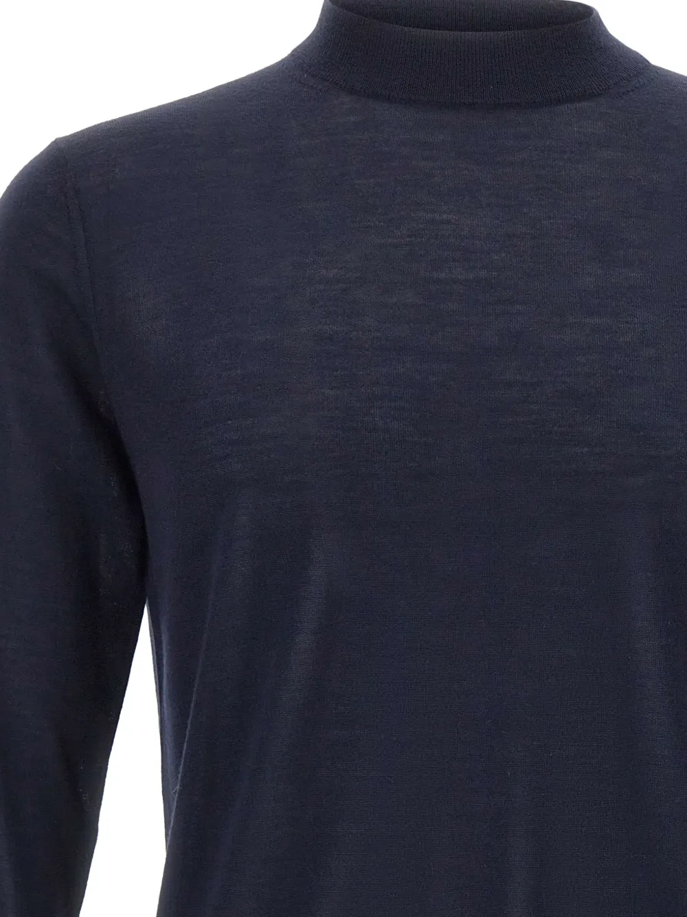 Kangra semi-mock neck sweater Blauw