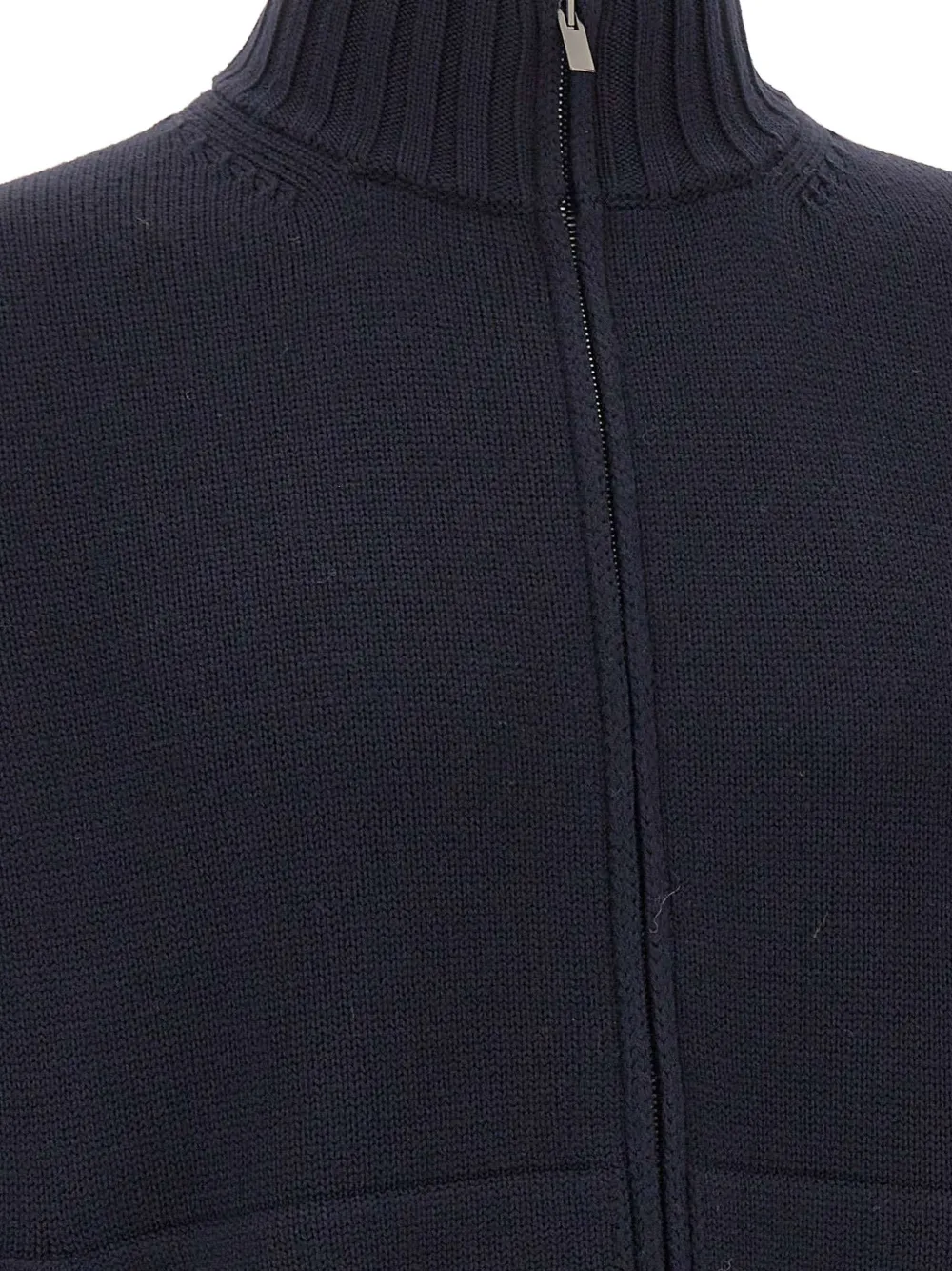 Filippo De Laurentiis zip-up merino wool cardigan Blauw