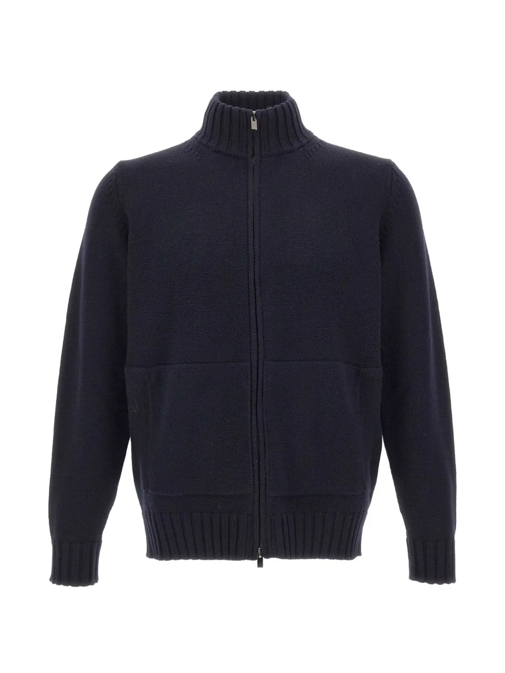 Filippo De Laurentiis Vest van merinowol met rits Blauw