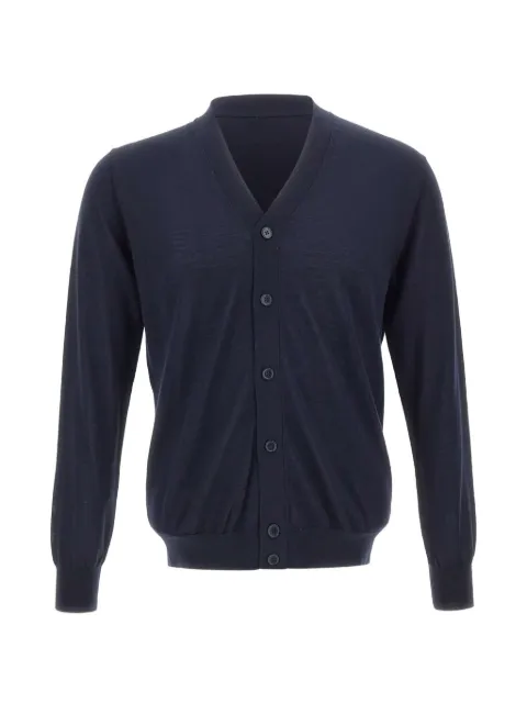 Kangra ribbed-trim V-neck cardigan