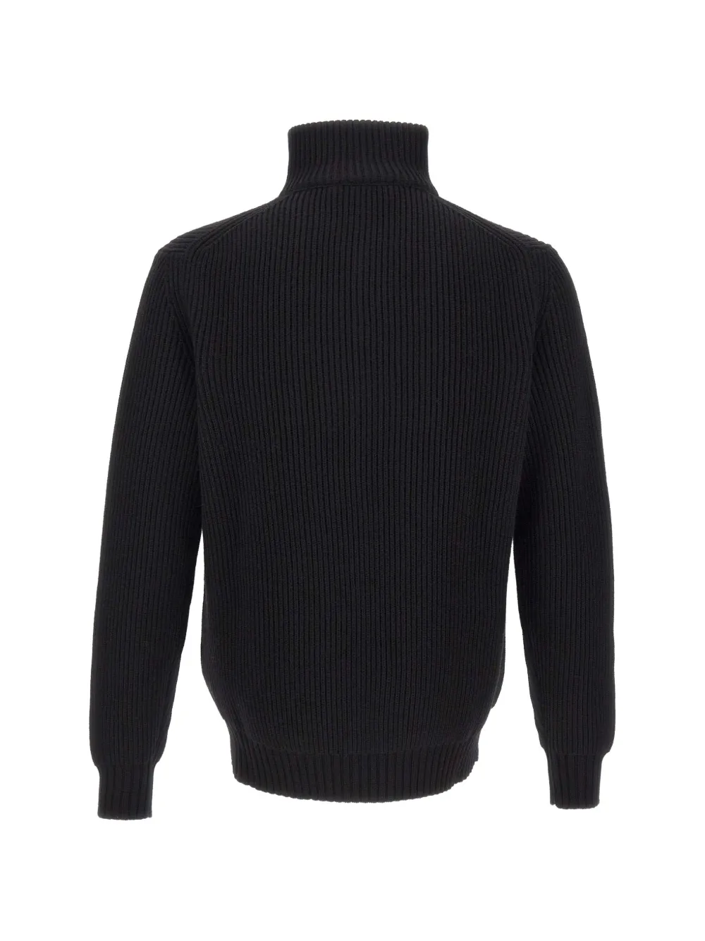 Filippo De Laurentiis ribbed quarter-zip sweater Zwart