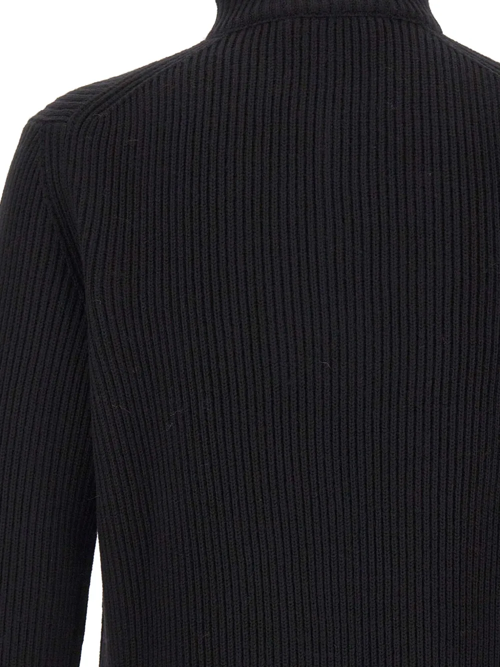 Filippo De Laurentiis ribbed quarter-zip sweater Zwart