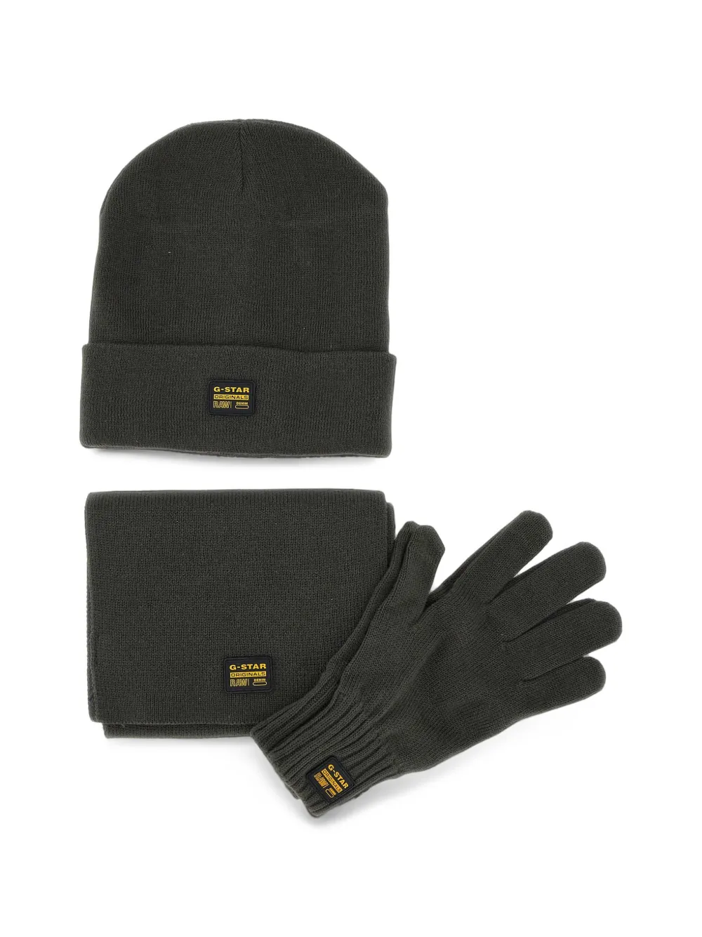 G-Star RAW logo-patch knit set (set of three) - Grün