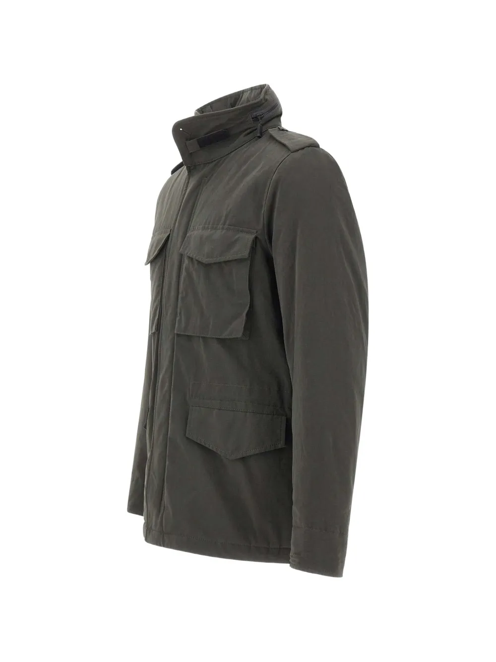 ASPESI Minifield shoulder-epaulette jacket Groen