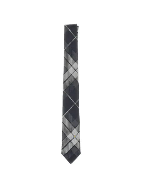 Vivienne Westwood tartan-pattern Orb tie