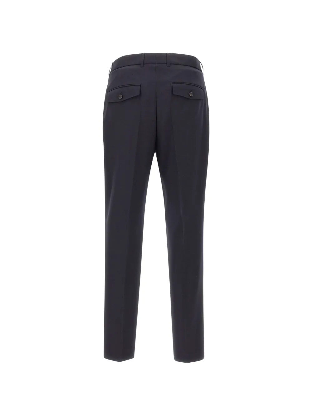 BOSS H-Perin pleated straight-leg trousers - Blau