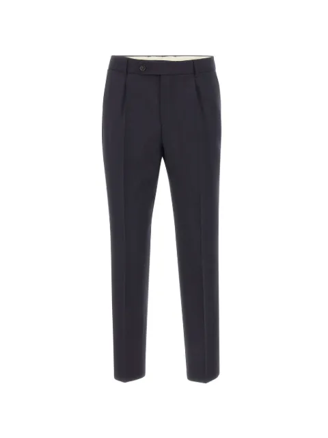 BOSS H-Perin pleated straight-leg trousers
