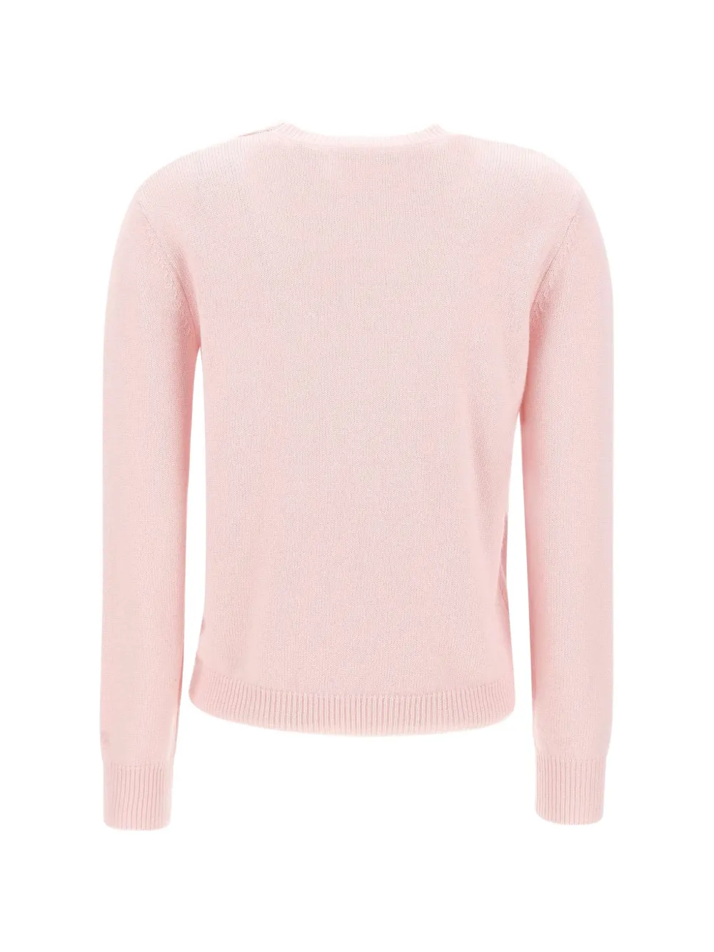 MC2 Saint Barth pink New Queen crewneck knit with Viziata rhinestone embroidery Roze