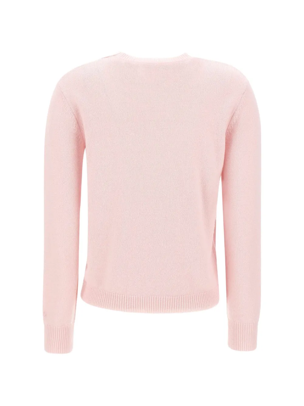 MC2 Saint Barth pink New Queen crewneck knit with Viziata rhinestone embroidery Roze