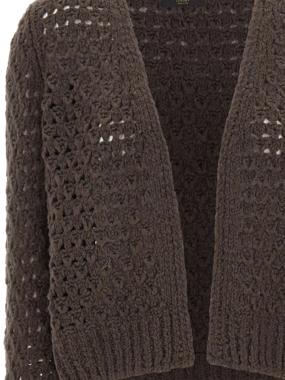 Gran Sasso open-knit cardigan Bruin