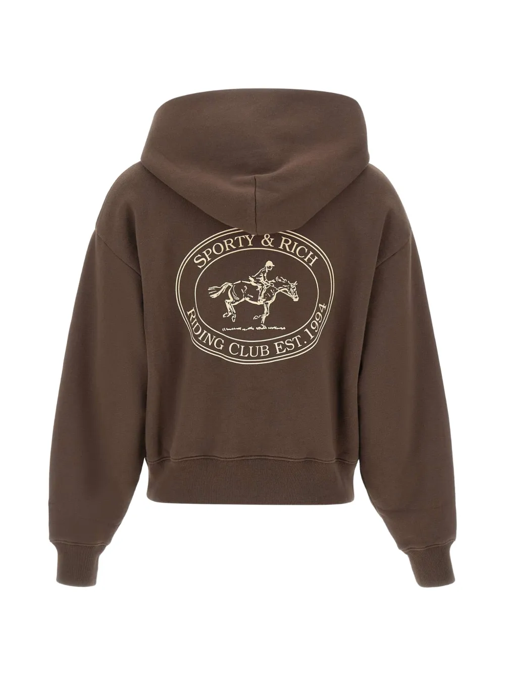 Sporty & Rich Elaine Riding Club logo-print hoodie Bruin