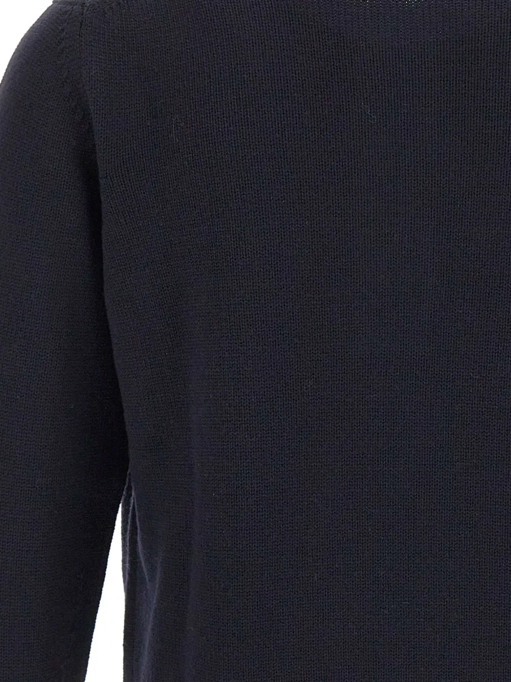 Kangra Poloshirt met lange mouwen en tricotsteek Blauw