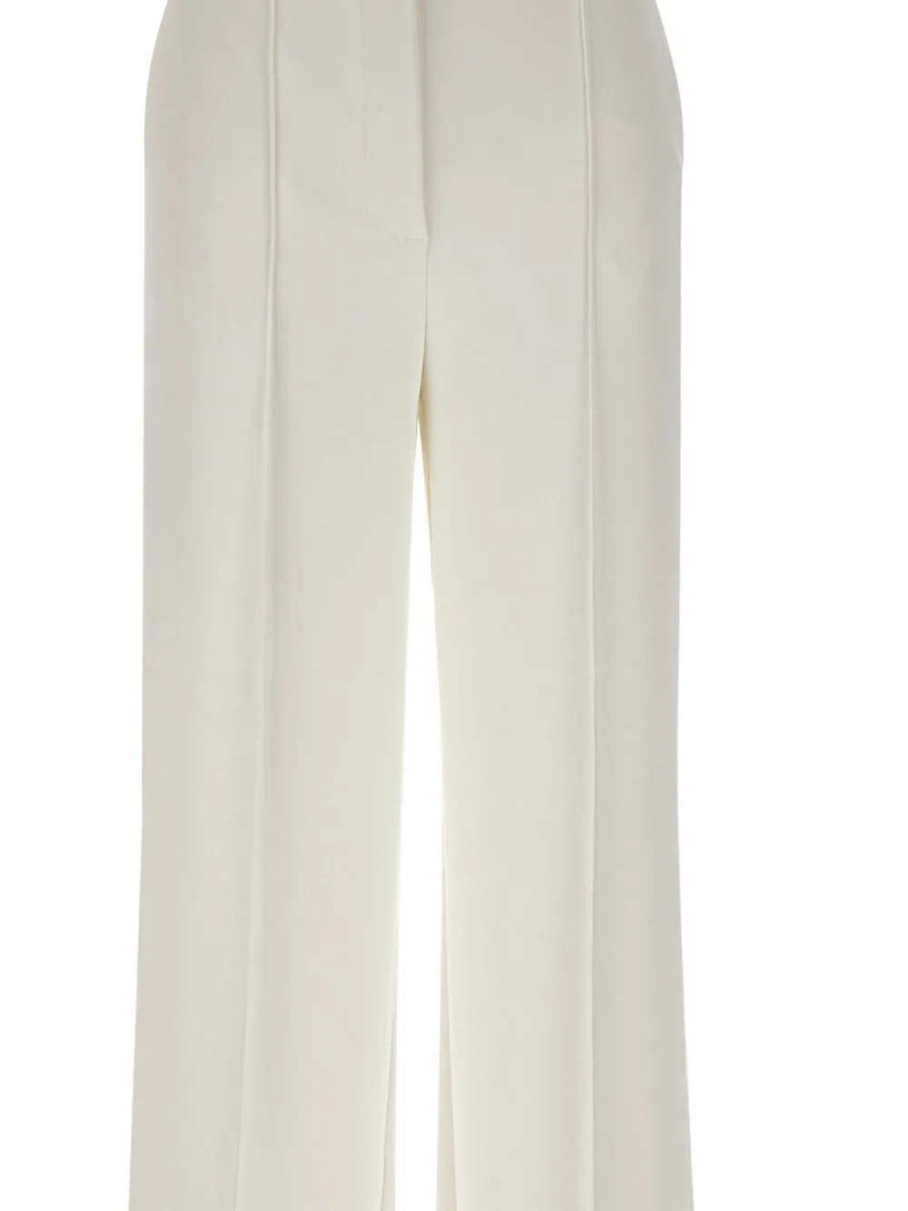 Elisabetta Franchi crease-detail palazzo pants Beige