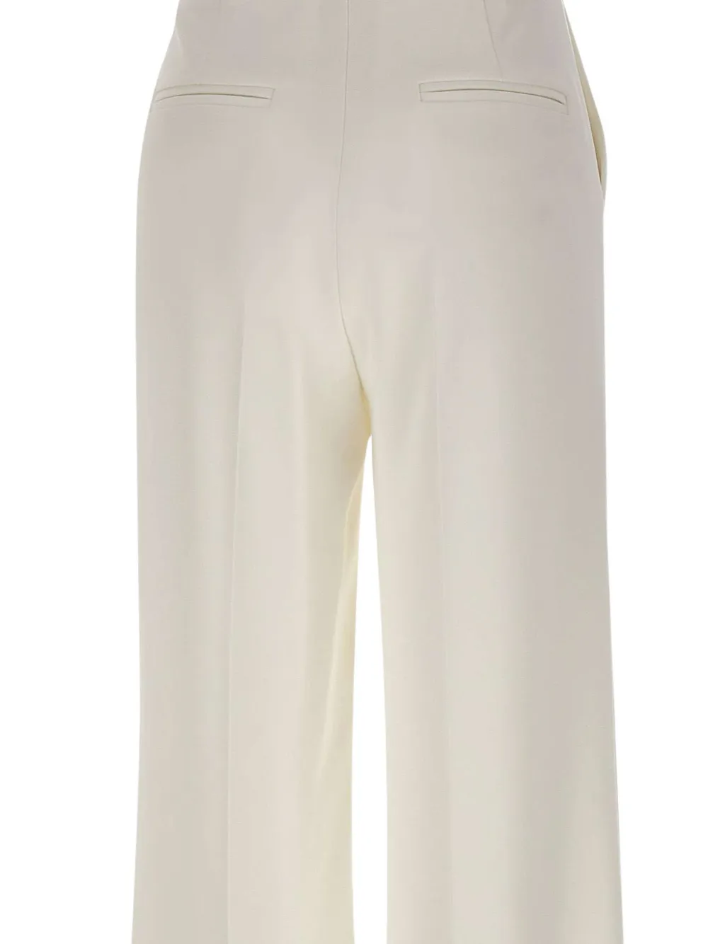 Elisabetta Franchi crease-detail palazzo pants Beige