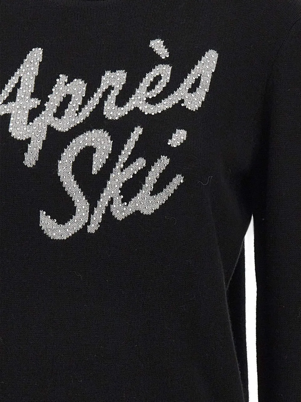 MC2 Saint Barth New Queen rhinestone-embellished sweater Zwart