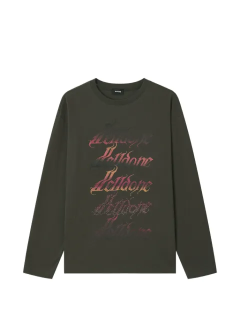 We11done logo-print long-sleeved T-shirt