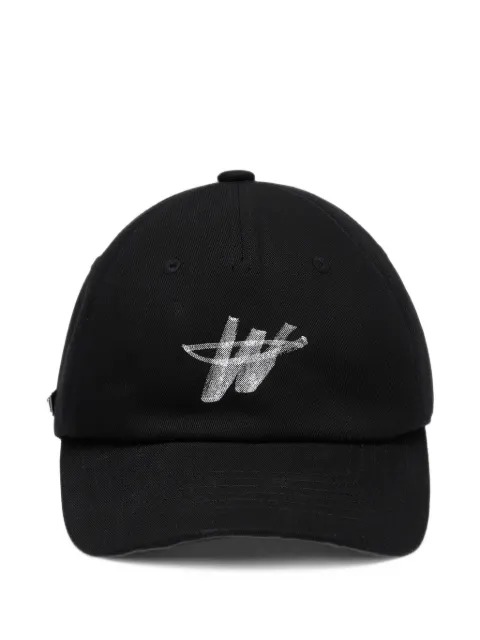 We11done logo-print baseball cap