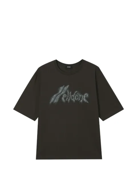 We11done crystal-embellished logo T-shirt