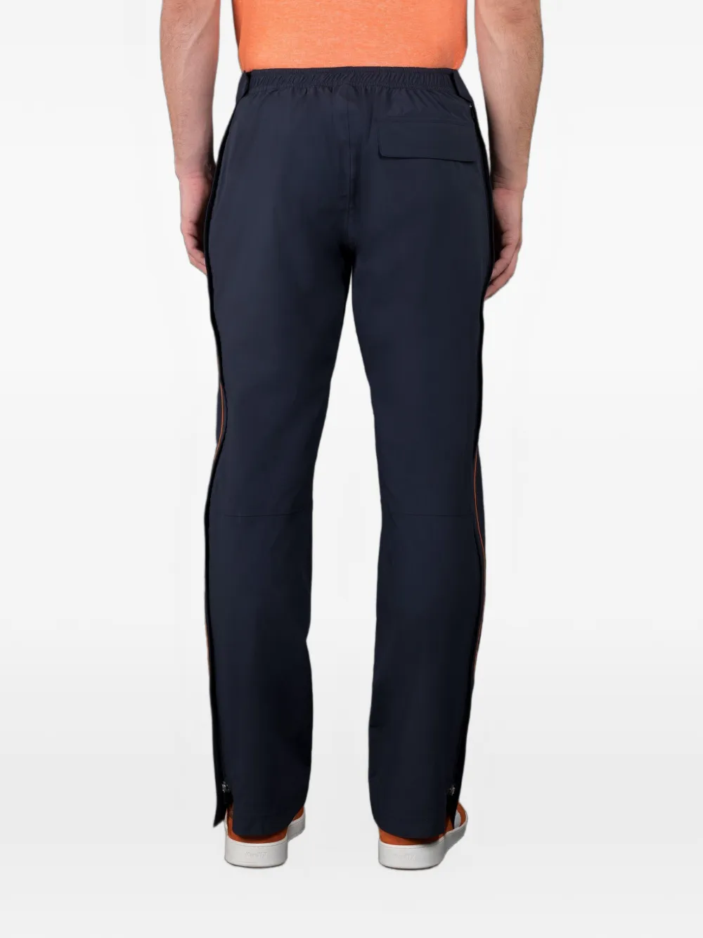 Moorer side-stripe tailored trousers Blauw