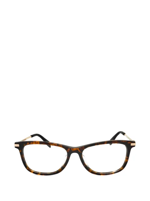Trussardi tortoiseshell-effect rectangle-frame glasses