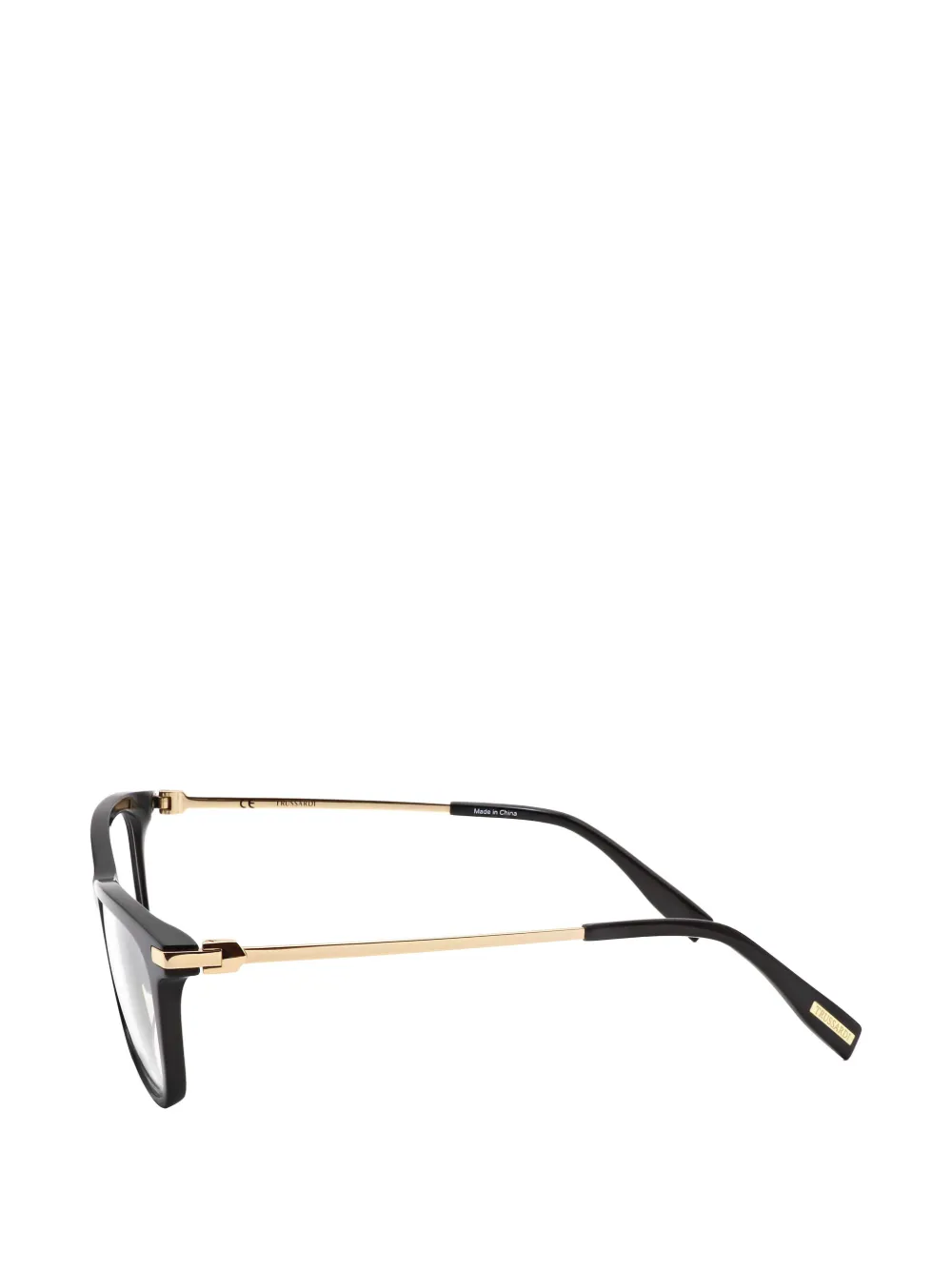 Trussardi rectangle-frame glasses Zwart