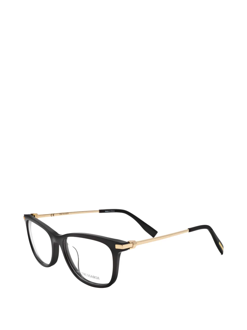 Trussardi rectangle-frame glasses Zwart