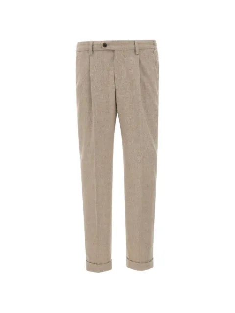 DEVORE pleated brushed trousers