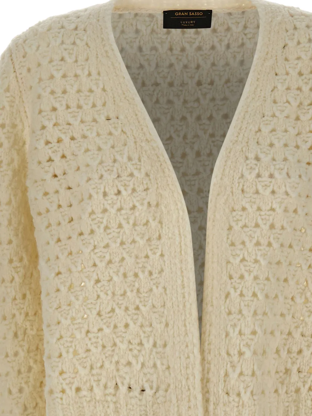 Gran Sasso open-knit cardigan Beige