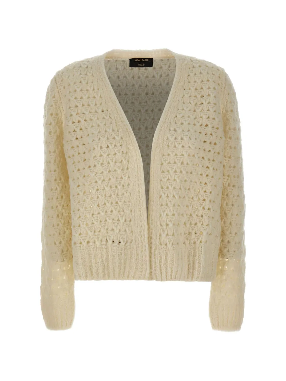 Gran Sasso open-knit cardigan - Nude
