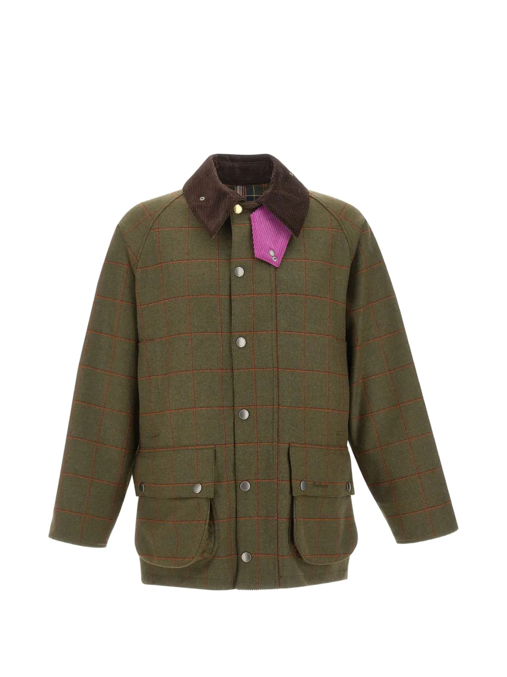 Paul Smith x Barbour Beaufort checked jacket Groen