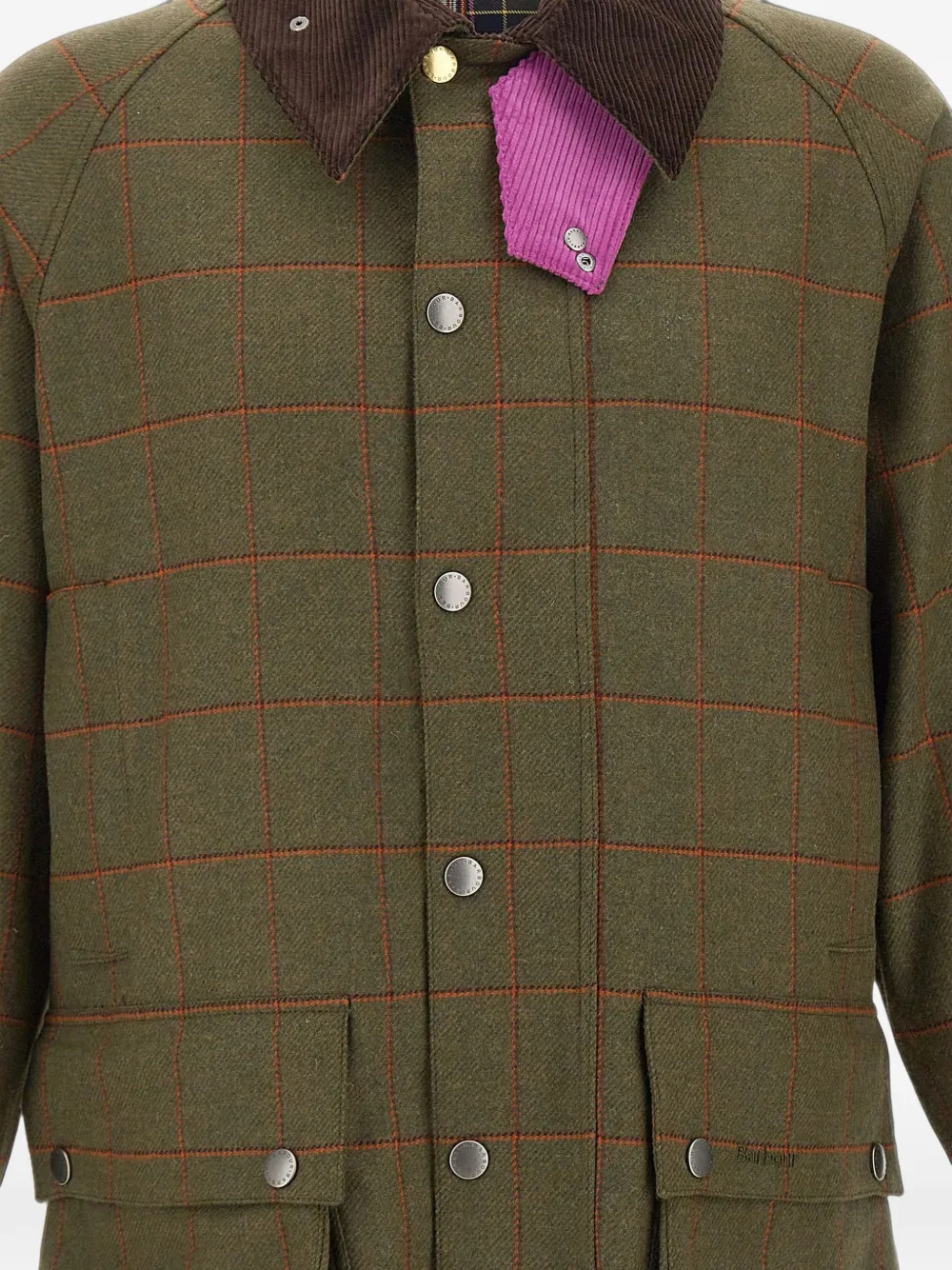 Paul Smith x Barbour Beaufort checked jacket Groen