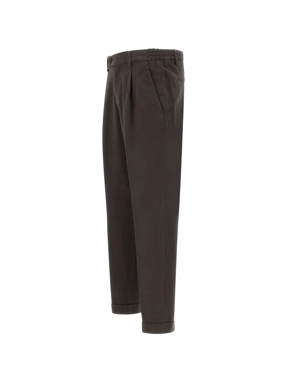 DEVORE Geplooide broek met cuffs Bruin