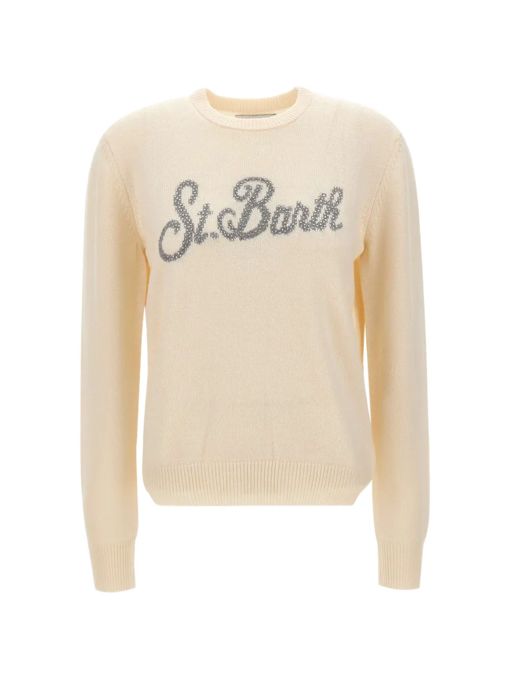 MC2 Saint Barth New Queen rhinestone-embellished sweater Beige