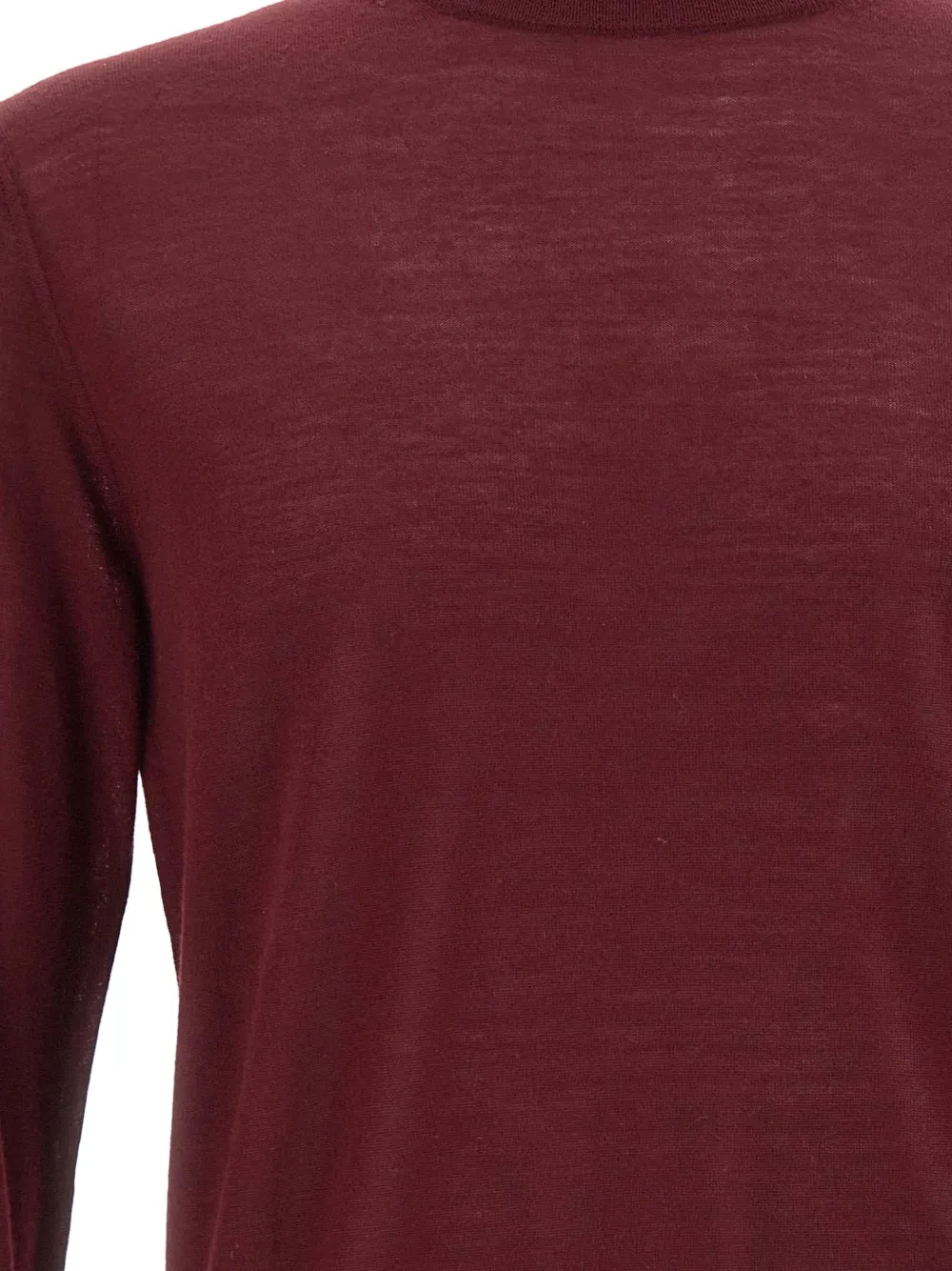 Kangra semi-mock neck sweater Rood
