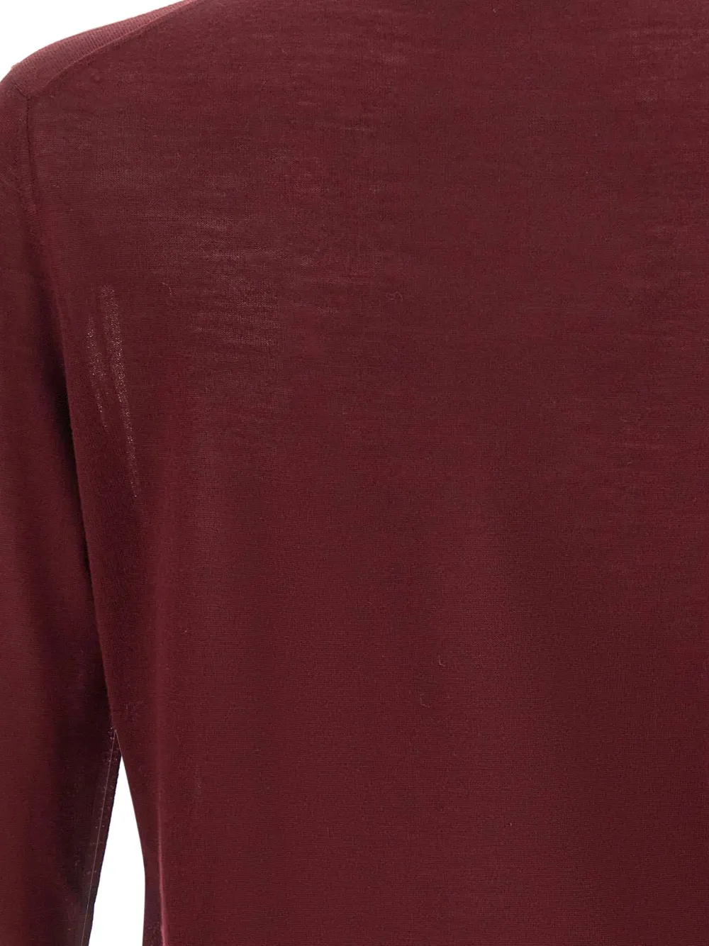 Kangra semi-mock neck sweater Rood