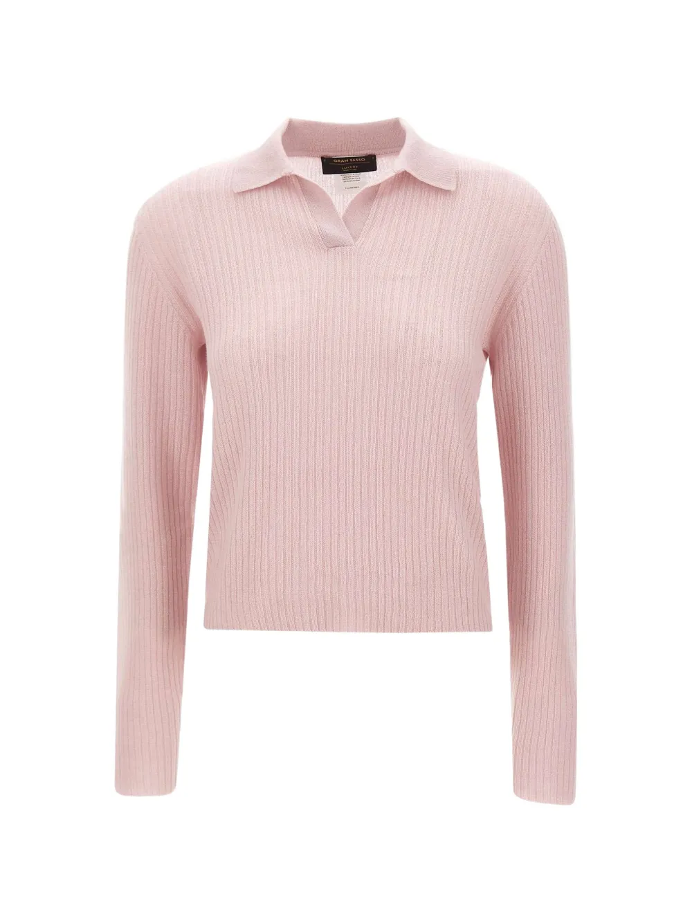 Gran Sasso ribbed-knit long-sleeve sweater - Rosa